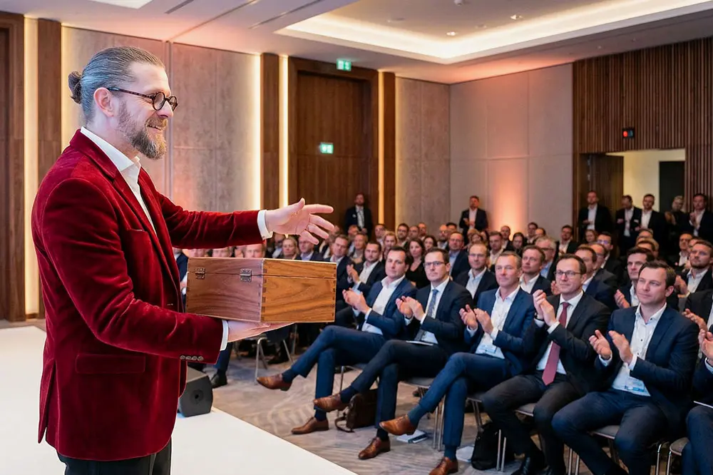 Zauberkünstler auf einem Firmenevent in Lübeck